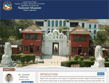 Tablet Screenshot of nationalmuseum.gov.np