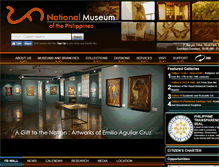 Tablet Screenshot of nationalmuseum.gov.ph